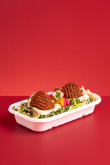 Lebanese falafel salad.