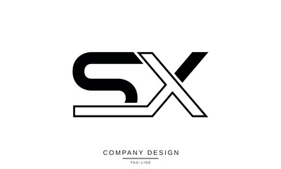 SX, XS, Abstract Letters Logo Monogram