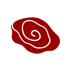 Cloud vector design element