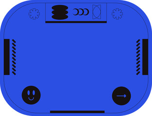 Blue Brutalist Sticker