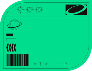 Green Brutalist Sticker