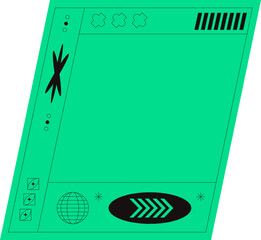 Green Brutalist Sticker