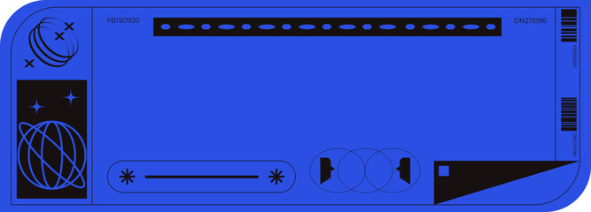 Blue Brutalist Sticker