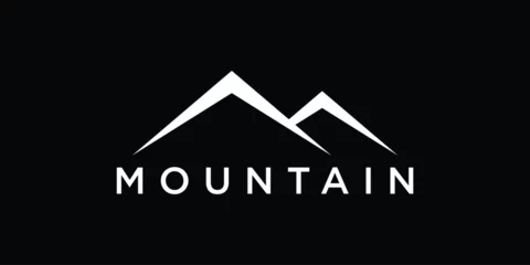 Tuinposter Mountain logo design template vector © klik_art
