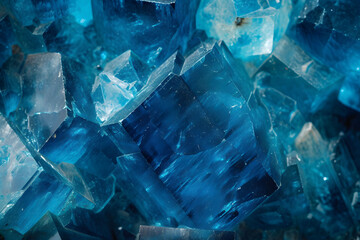 Close up large blue quartz
