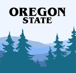 Fototapeta na wymiar Oregon state united states of america