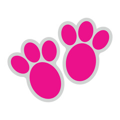 Easter Bunny Feet Illustration