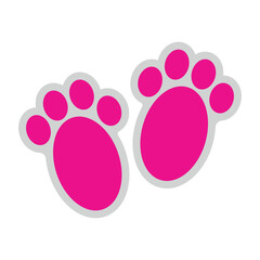 Easter Bunny Feet Illustration