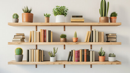 Fototapeta na wymiar Modern shelves