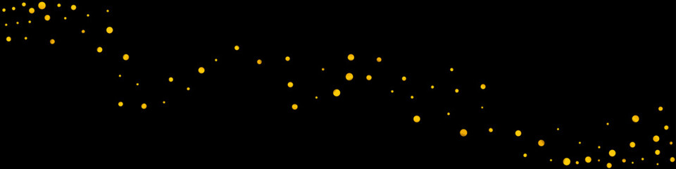 Golden Glow Effect Vector Black Panoramic