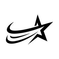 Shooting Star Vector Logo Design Template