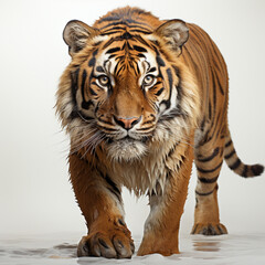 Tiger on a white background