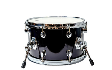 Drum Instrument's Dynamic Pulse in Sound Isolated on Transparent Background.