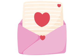Love Letter Hand Drawn Valentine Day Sticker