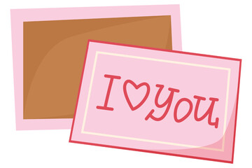 Love Letter Hand Drawn Valentine Day Sticker