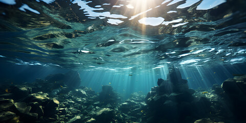 Fototapeta na wymiar Underwater view of reef