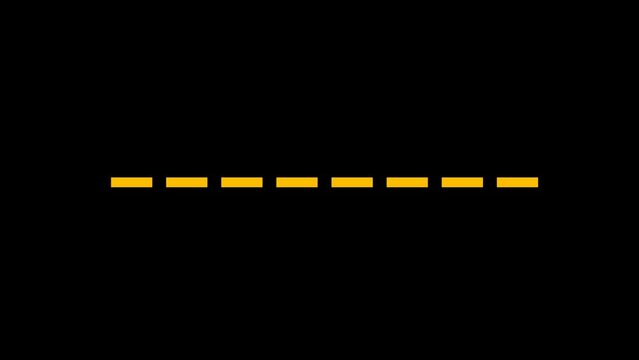 Dotted underline Animation with transparent background