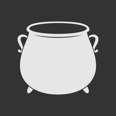 Cauldron icon isolated. Vector illustration