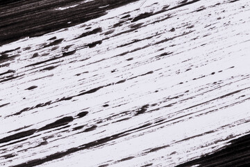 Black paint isolated on white background