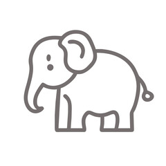 elephant outline