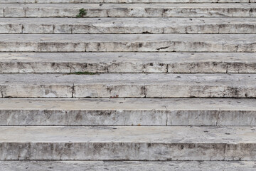 Close up on granite stairs