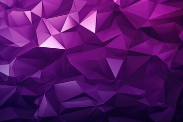 An image featuring a vibrant purple background adorned with a variety of triangular shapes, Purple geometric background, AI Generated