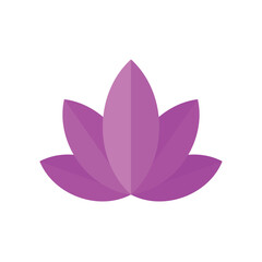 Lily Icon on White Background. Vector