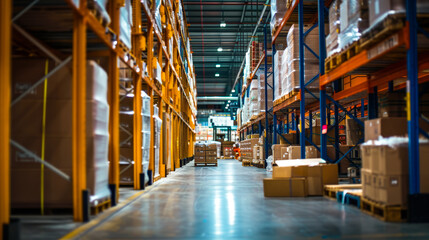 Fototapeta premium scenes of warehouse operations and shipping processes