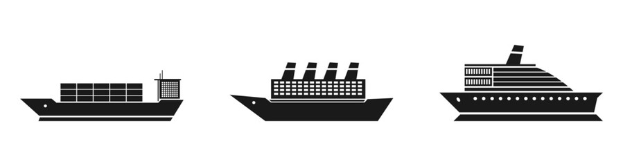 Obraz premium cruise ship icon