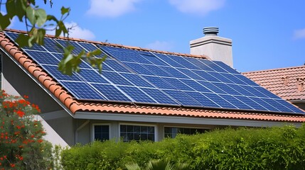 Solar panels being installed on homes or appearing on roofs