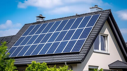 Solar panels being installed on homes or appearing on roofs