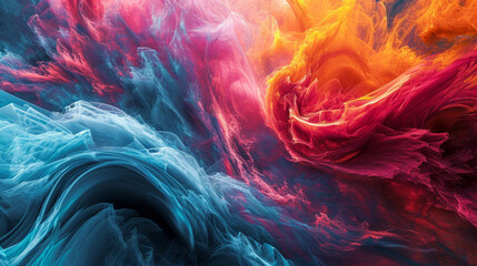 Abstract background with swirling shades of color in fluid gradients - obrazy, fototapety, plakaty