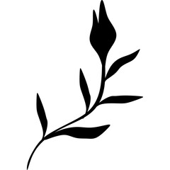 Hand Drawn Abstract Plant