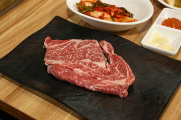 South Korean beef raw sirloin