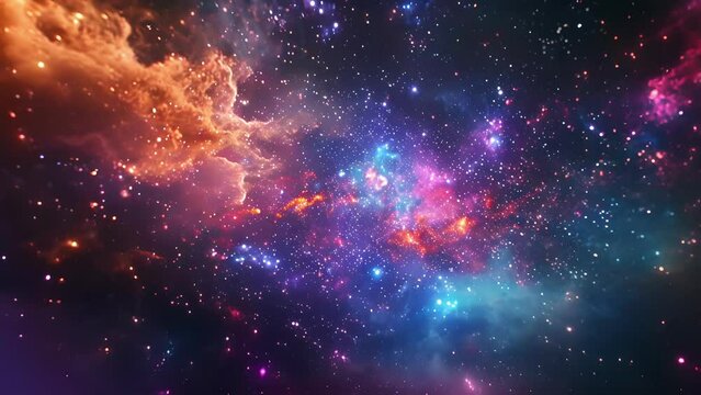 Vibrant equalizer frequencies converge in a dazzling display of galactic formation showcasing the incredible diversity and complexity of the universe in this stunning footage.