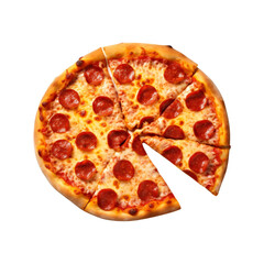 pizza isolated on white background