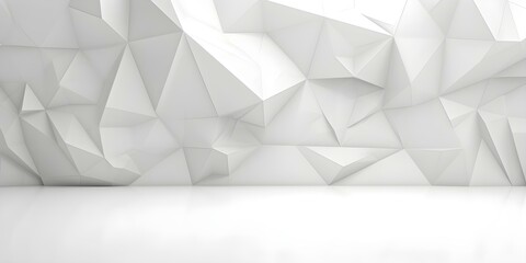 Modern White Geometric Interior Design Aesthetics