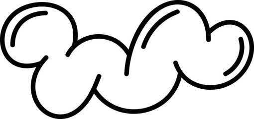 Fluffy shape element vector