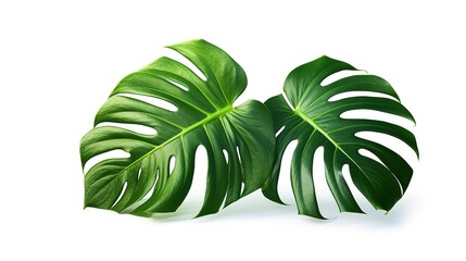 3D digital render of Monstera isolated on white background,, generative ai