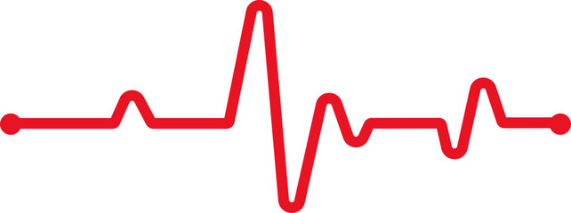 Heart Beat Pulse Vector Line