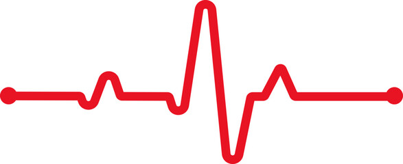 Heart Beat Pulse Vector Line