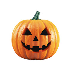 Halloween pumpkin isolated on transparent background. Generative ai design.