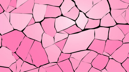 Pink Cracked Wall with Central Light