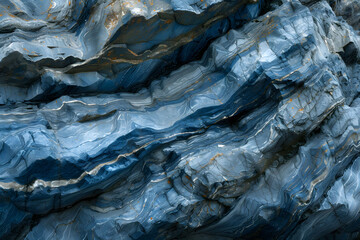 Richly detailed rock with blue variants