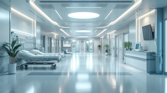 Beautiful background for hospital advertising