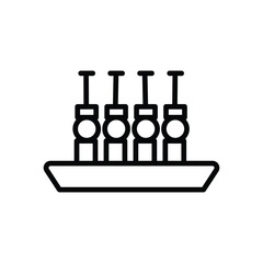 Canapes icon with white background vector stock illustration