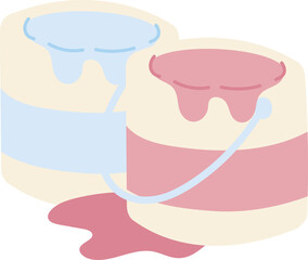 Paint bucket element vector