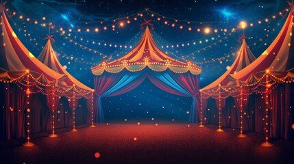 Beautiful background for circus advertising