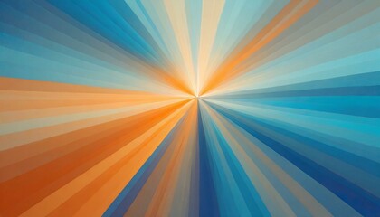 Obraz premium Harmony in Hues: Abstract Blue-Orange Background Fading to the Center