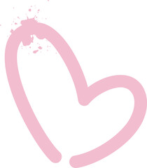 Spray heart element vector